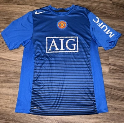 Camiseta de fútbol de entrenamiento Manchester United 2011 T90 Nike 377419-463 LG Foto 1 de 4