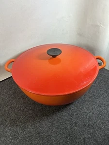 Le Creuset Gusseisen 31 runder Dutch Oven mit Deckel kirschrot 6-3/4 Quart - Bild 1 von 13