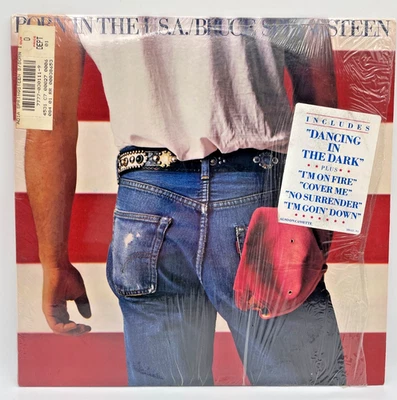 BRUCE SPRINGSTEEN Born In The U.S.A. Vinyl LP w/ Hype Sticker NM QC 38653 - Image 1 of 4