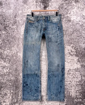 Jeans Diesel Viker 31 x 30 para hombre calce recto pintados Y2K denim Foto 1 de 4