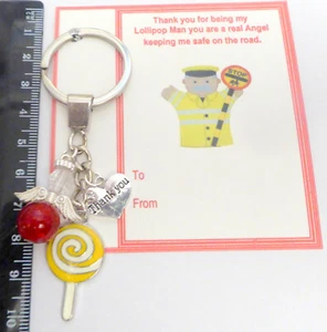 Thank you gift Lollypop Lady/Man End Term or Christmas Gift Card Guardian Angel - Picture 1 of 7