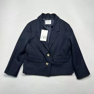 BRANDNEU ZARA Kinder 9 Jahre blauer Anzug Jacke Jungen 134 cm ausverkauft unverbindliche Preisempfehlung des Herstellers $ 60 neu mit Etikett - Bild 1 von 5