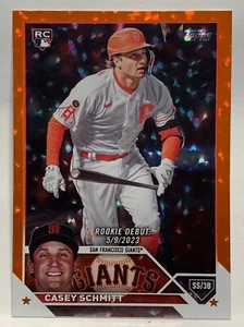 Casey Schmitt 2023 Topps Update Series RC Debut #US198 Orange Foilboard /299 - Bild 1 von 3
