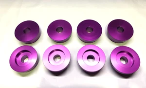 REAR CRADLE SUBFRAME SOLID BUSH KIT 8PCS BILLET for NISSAN 240SX S13 S14 1989-98 - Picture 1 of 2