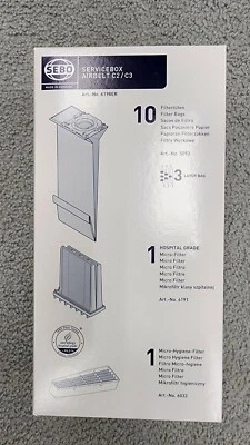 SEBO Airbelt C2/C3 Service Box - Genuine - PN# 6198ER - Image 1 of 2