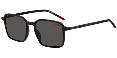 HUGO By Hugo Boss Men's Black Slim Mod Square Sunglasses - HG1228S-0807-IR - Image 1 of 3