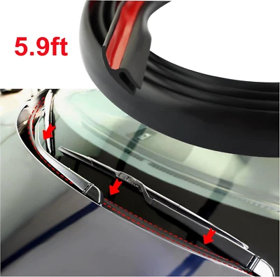 5.9 ft H-Shape For Isuzu Car Front Windshield Seal Strips Moulding Trim Rubber - Image 1 of 4