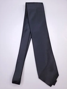 Vesuvi Napoli Mens Formal Necktie 60"Lx3.5"W Black Neck Tie - Picture 1 of 4