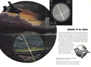 1955 Grumman: Pinpoint of No Return Vintage Print Ad - Picture 1 of 1