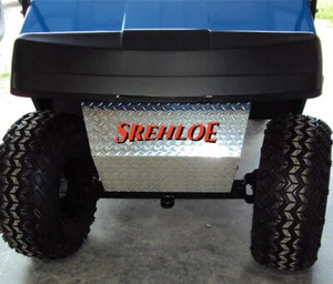 Aluminum Diamond Plate Front Shock Bumper Cover for EZGO TXT Golf Cart - Picture 1 of 7