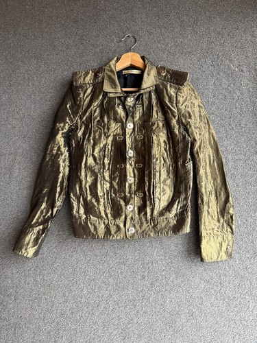 Giacca Balenciaga Paris 2006 metallizzata taglia 40 donna