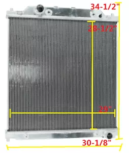 For Ford 6.0L Powerstroke F250 F350 F450 2003-2007 Trucks Equipped Alu Radiator - Bild 1 von 9