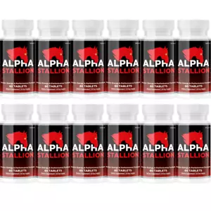 Alpha Stallion Male Health to Boost Stamina and Endurance - 12 Bottles - Picture 1 of 5