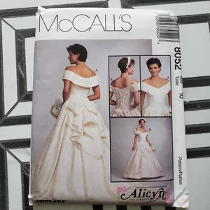 McCalls 8052 Misses Bridal Gown Corset Detail Sewing Pattern Sz 10 UNCUT - Picture 1 of 3