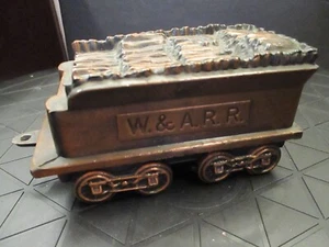 Vintage W. und A.R.R. Eisenbahn - Sammlerstück Metall Zug Tender Coin Bank - - Bild 1 von 3