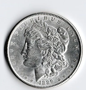 1889 P Morgan dollaro d'argento 90% argento FDC non circolato - Foto 1 di 2