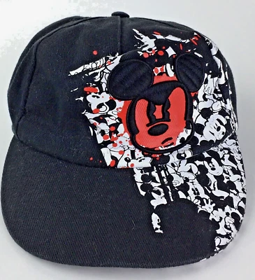 Disney Hat Mickey Mouse Hat Youth Cap Mad Skater  Graffiti Hip Hop Fitted Size  - Image 1 of 4