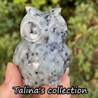 2.2''Natural stone owl Quartz Crystal Hand Carved reiki Healing 1pc random deliv