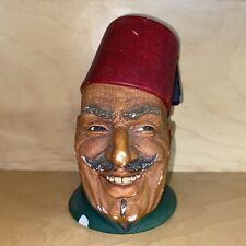 VINTAGE BOSSONS TURKISH CHALK WARE BUST HEAD.    B