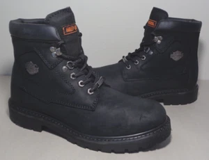 Harley-Davidson Size 10 M / BADLANDS / Black / Leather / Boots New Men's Shoes - Picture 1 of 24