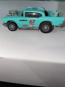 Chevy Bel Air 57 azul claro retroceso Hot Wheels Power Command Racers 1:64 en muy buena condición - Imagen 1 de 8