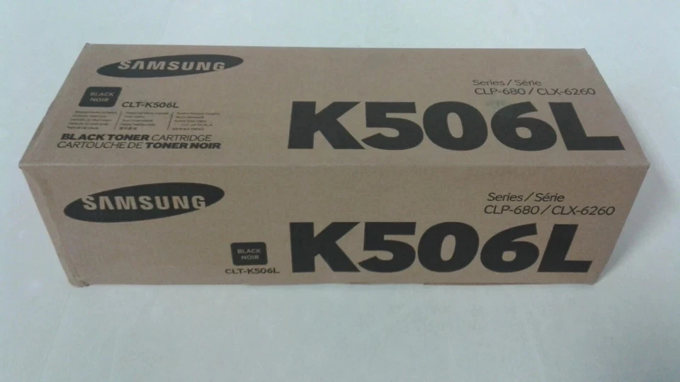 Samsung 506L 碳粉 Ctg CLT-K506L/XAA, 黑色 适用于三星 CLX-6260FD — 第 1/1 张图片