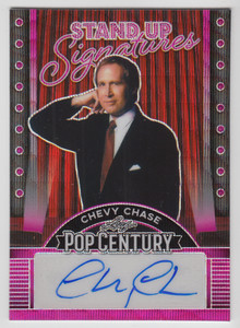 2023 LEAF POP CENTURY CHEVY CHASE /7 AUTO PINK WAVE STAND UP AUTOGRAPH #SUS-CC1