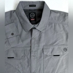 Wrangler ATG Para Hombre Grande Calce Regular Gris Manga Larga Abotonada - Imagen 1 de 14
