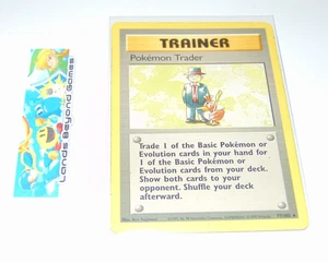 Pokemon Cards Pokemon Trader 77/102 Trainer Trading Card Game TCG Vintage 1999 - Picture 1 of 2