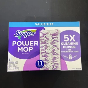 Swiffer PowerMop Multi-Surface Mopping Pad White/Purple 11/Pack (12868) - Picture 1 of 3
