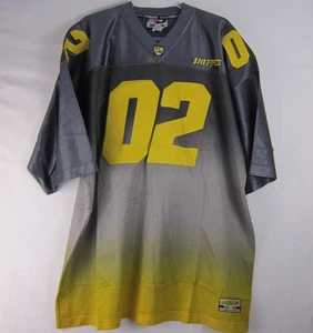 Vintage Y2K IMPACT Sports Jersey 02 Gray Yellow XXL Mesh Hip Hop Streetwear - Picture 1 of 12