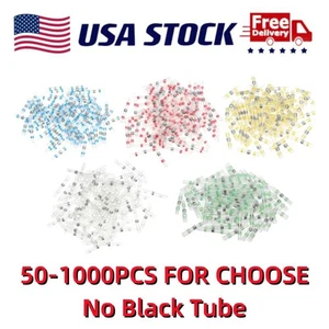 50-200PCS Solder Seal Sleeve Heat Shrink Butt Connectors Waterproof Terminals - Picture 1 of 19