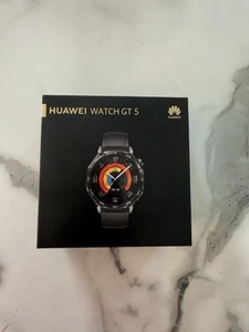 Huawei Watch GT 5 46 mm Smartwatch Black Strap Waterproof Heart Rate Fitness - Zdjęcie 1 z 2