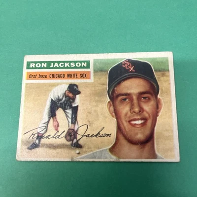 1956 TOPPS BASEBALL CARD #186 RON JACKSON Chicago white sox mark on back   - Image 1 of 4