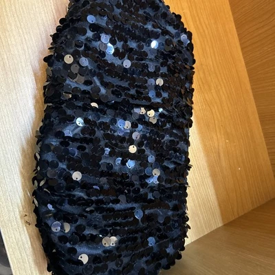 Joan Rivers Sequin Clutch Purse Never Used QVC Special Black - Image 1 of 4