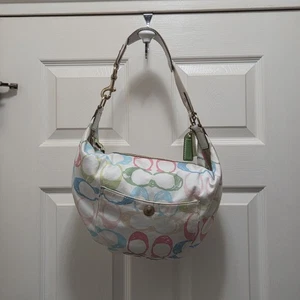 Coach Pastel Boho Fabric Bag With 2 Hang Tags - Picture 1 of 21
