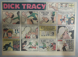 (50/52) Dick Tracy 1969 Sunday Pages by Chester Gould Size: 11 x 15 inches