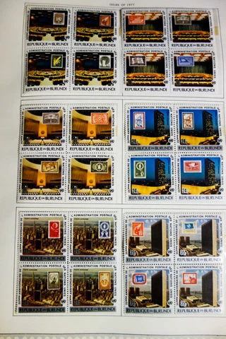 Burundi Strong Mint Stamp Collection 1970's-90's Cover