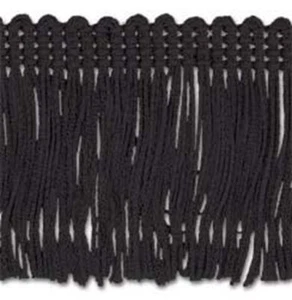 TRIMPLACE Negro 2" Rayón Cadena Flecos 9 Yardas - Imagen 1 de 1