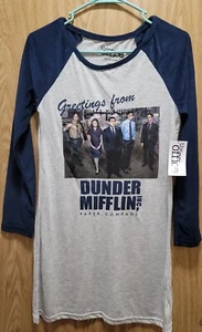 Dunder Mifflin The Office Women's Sleep Shirt Pajama Nightgown Size XS - Picture 1 of 4