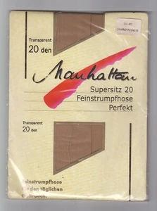 FEINSTRUMPFHOSE MANHATTAN GR 38 - 40 20DEN CHAMPAGNER POLYAMID 100% OVP NOS - Bild 1 von 2