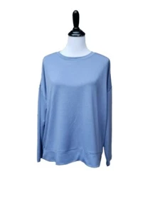 Avia Plus blaues leichtes Sweatshirt mit Rundhalsausschnitt GRÖSSE 2XL neu mit Etikett schulterfrei einfarbig - Bild 1 von 10