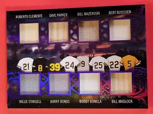 ROBERTO CLEMENTE BAT CARD #d5/12 WILLIE STARGELL JERSEY BARRY BONDS MAZEROSKI - Picture 1 of 3