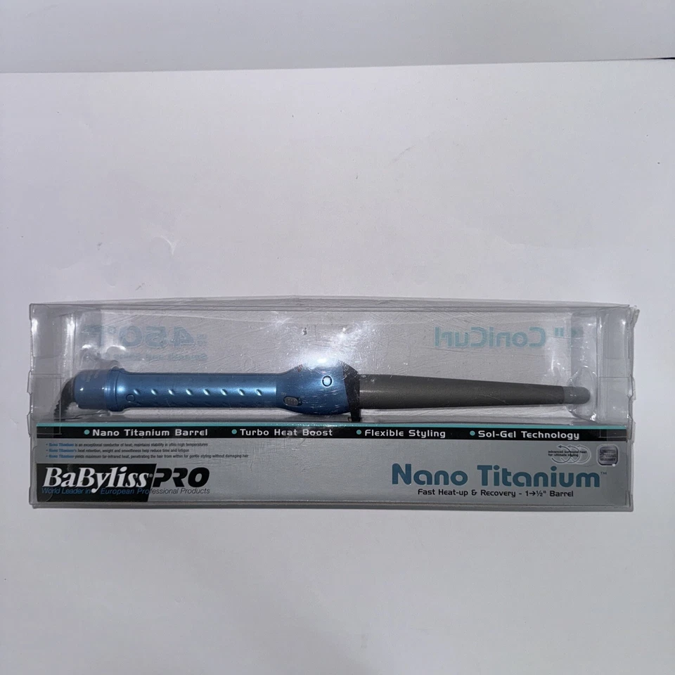 Babyliss Pro Nano Titanium 1 Inch ConiCurl Iron BABNT100TB