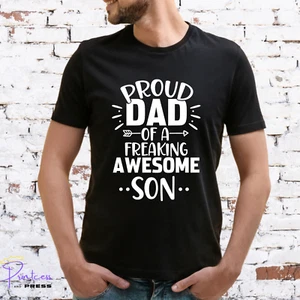 CAMISETA PAPÁ ORGULLOSO DE UN HIJO IMPRESIONANTE, Regalo para él, NAVIDAD, DÍA DEL PADRE - Imagen 1 de 5