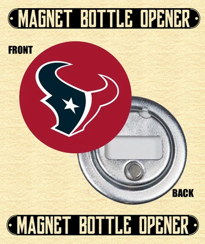 Houston Texans - Magnet Bottle Opener - Choose From 12 Designs Cover