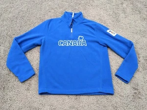 Canada Vancouver 2010 Olympics Pullover Mens Extra Small Blue Fleece Elevate - Picture 1 of 13