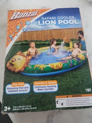 BANZAI INFLATABLE KIDDIE Lion Pool 3t Age New - Image 1 of 3