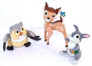 Disney PVC Figur Bambi Klopfer Eule Winnie Puuh beweglich 3 Stück Tortenaufleger - Bild 1 von 6