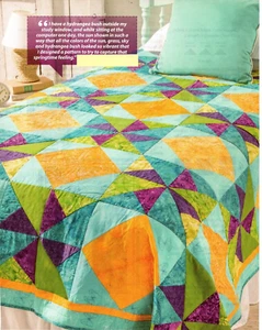 Hortensie Quilt Muster zusammengesetzt NR - Bild 1 von 1